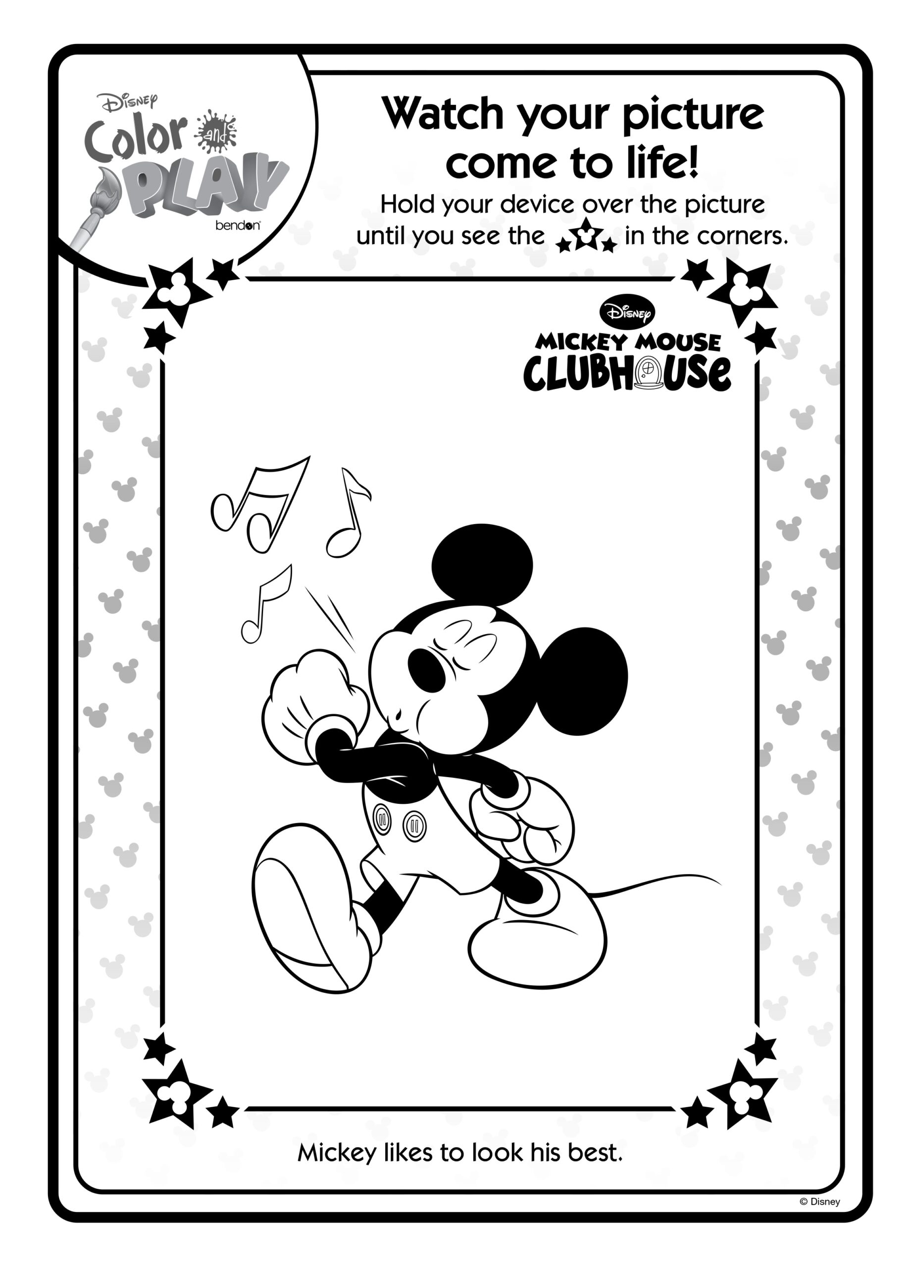 Disney Color And Play Coloring Pages Free