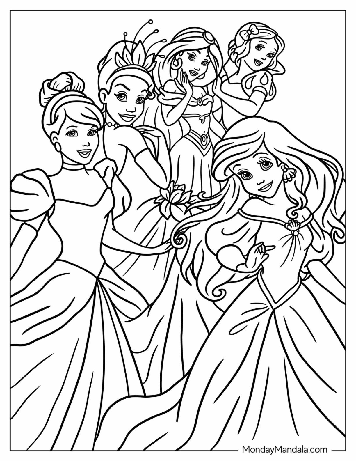 Disney Princess Coloring Pages Printable