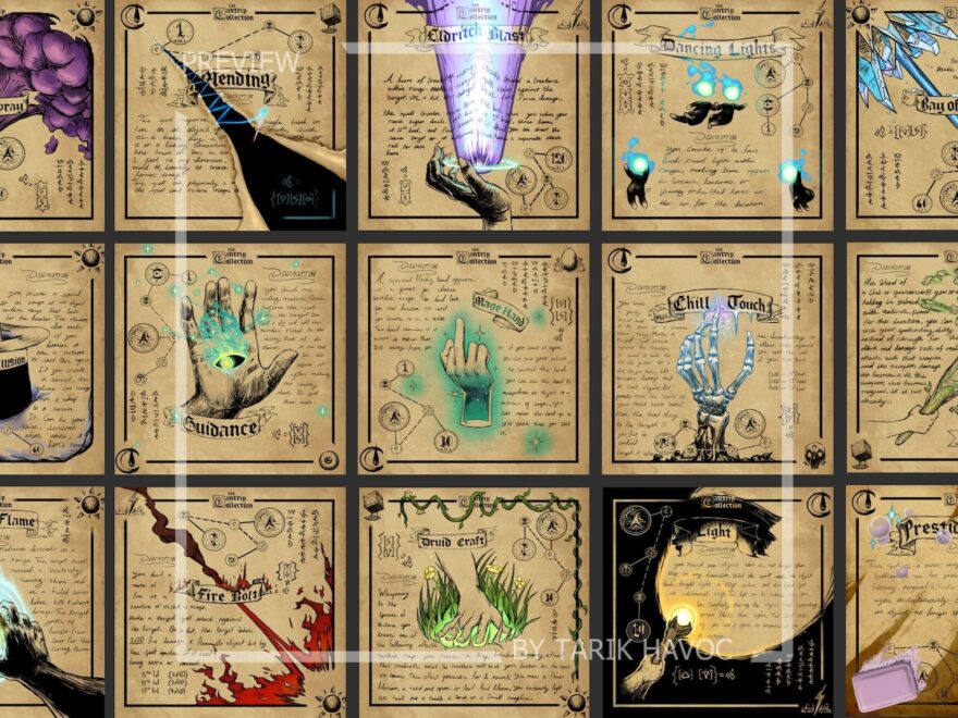Dnd 5e Printable Spell Cards Printable Templates Vrogue co