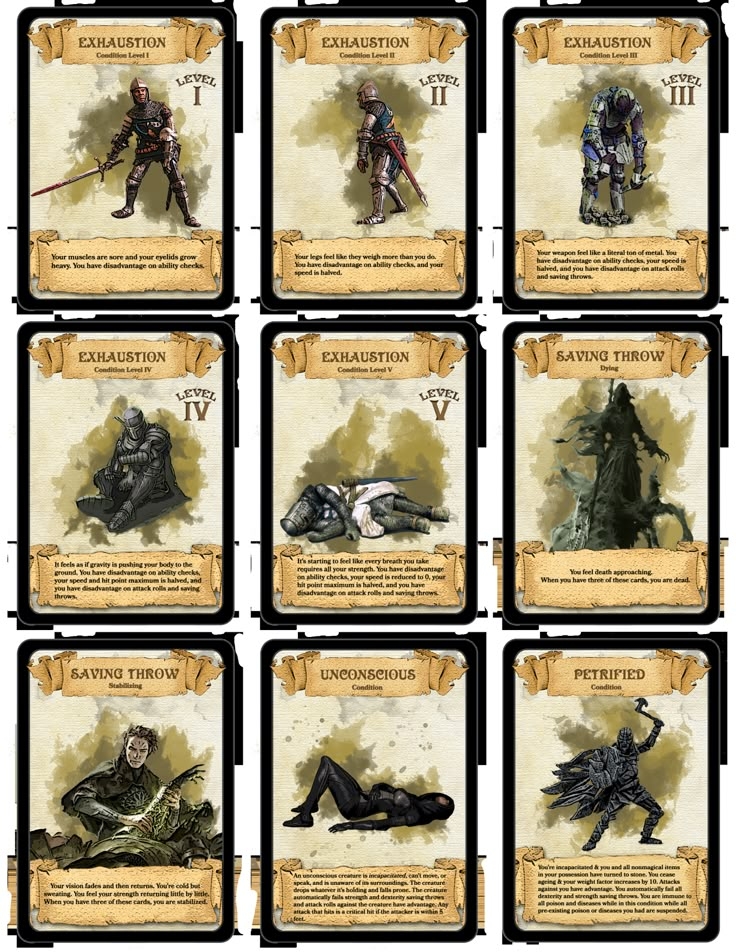 Dnd 5e Printable Spell Cards