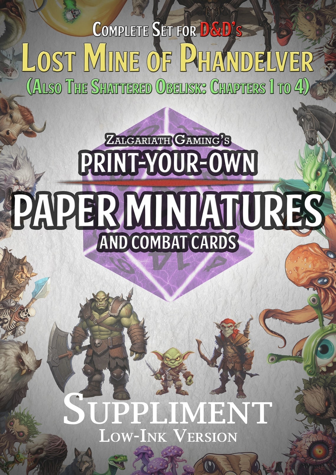 Dnd Lost Mine Of Phandelver Printable Paper Minis And Creature Cards 