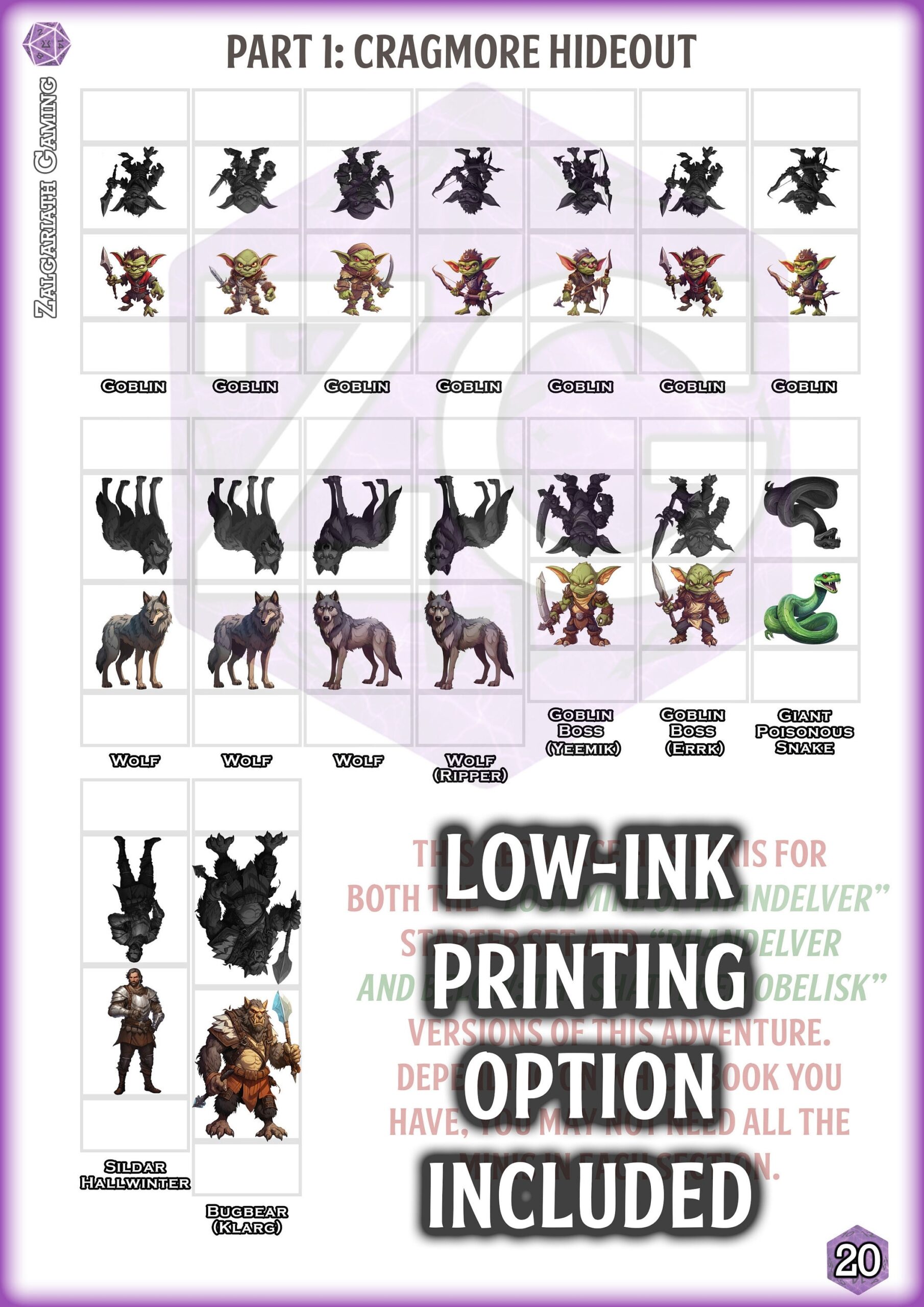 Lost Mines Of Phandelver Printable Tokens