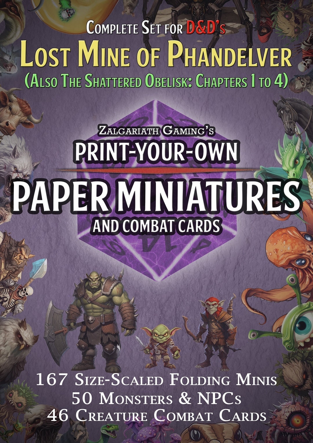 Dnd Lost Mine Of Phandelver Printable Paper Minis And Creature Cards 
