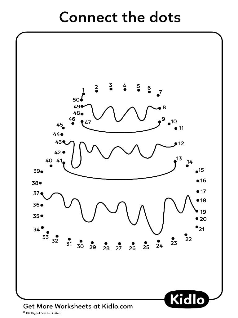 Dot To Dot To 50 Worksheets WorksheetsCity