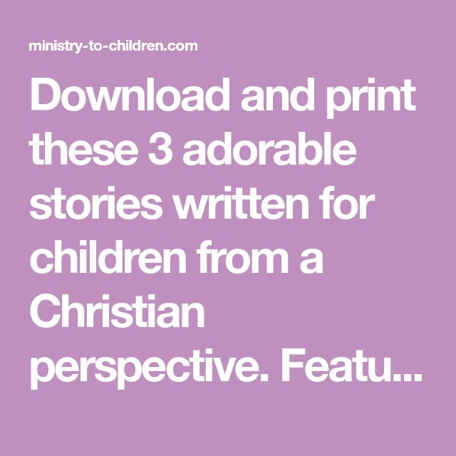 Free Printable Short Christian Stories