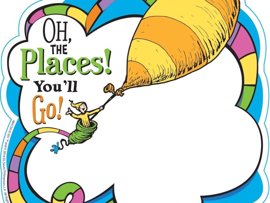 Dr Seuss Oh The Places You 39 ll Go Paper Cut Outs By Eureka 36 Count Package