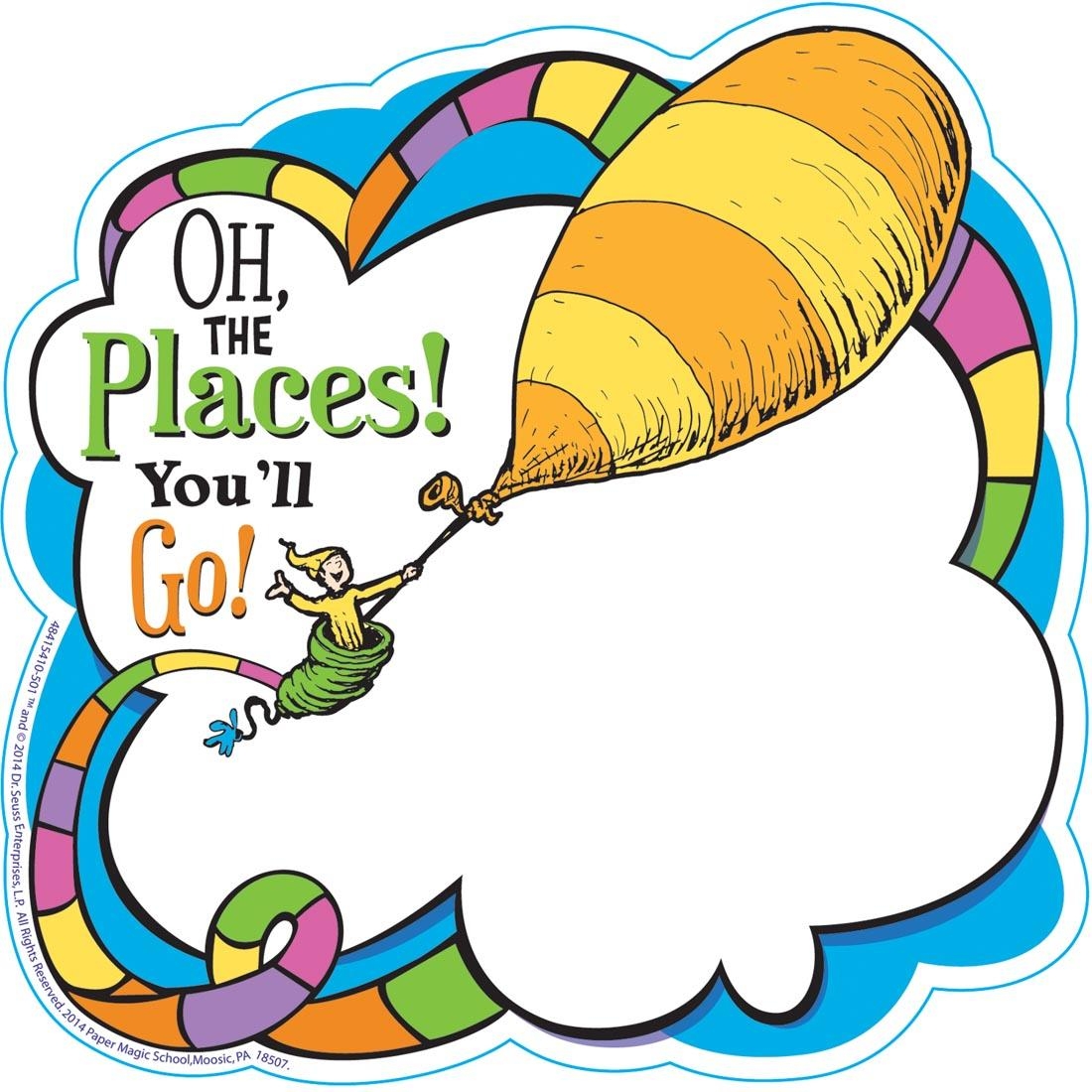 Dr Seuss Oh The Places You 39 ll Go Paper Cut Outs By Eureka 36 Count Package