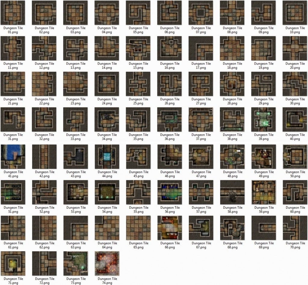 Free Printable Dungeon Crawl Tiles