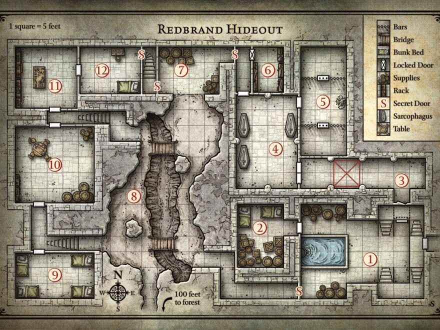 Dungeons And Dragons Printable Maps