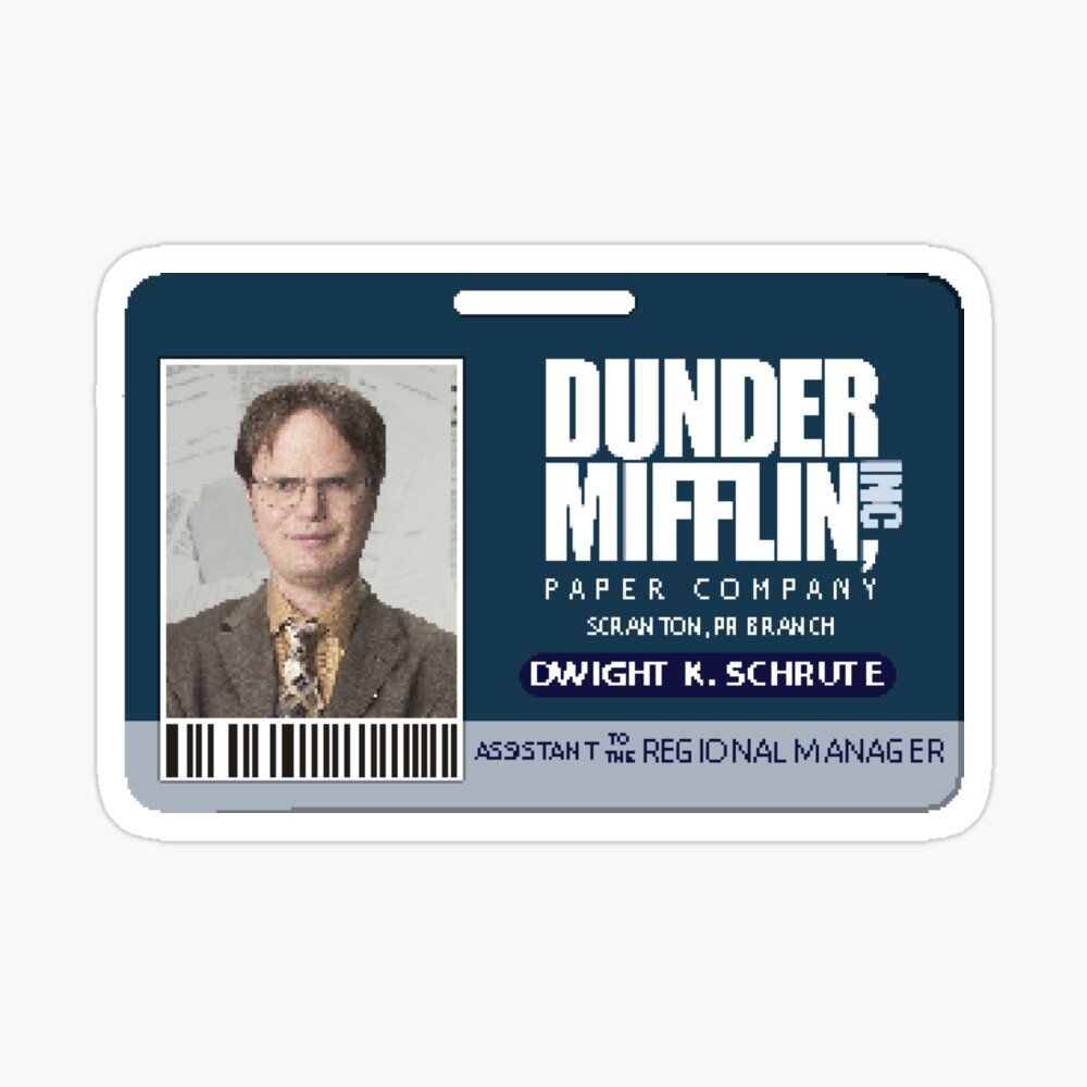 Dwight Schrute Name Tag Printable Dwight Schrute Name Tag Printable