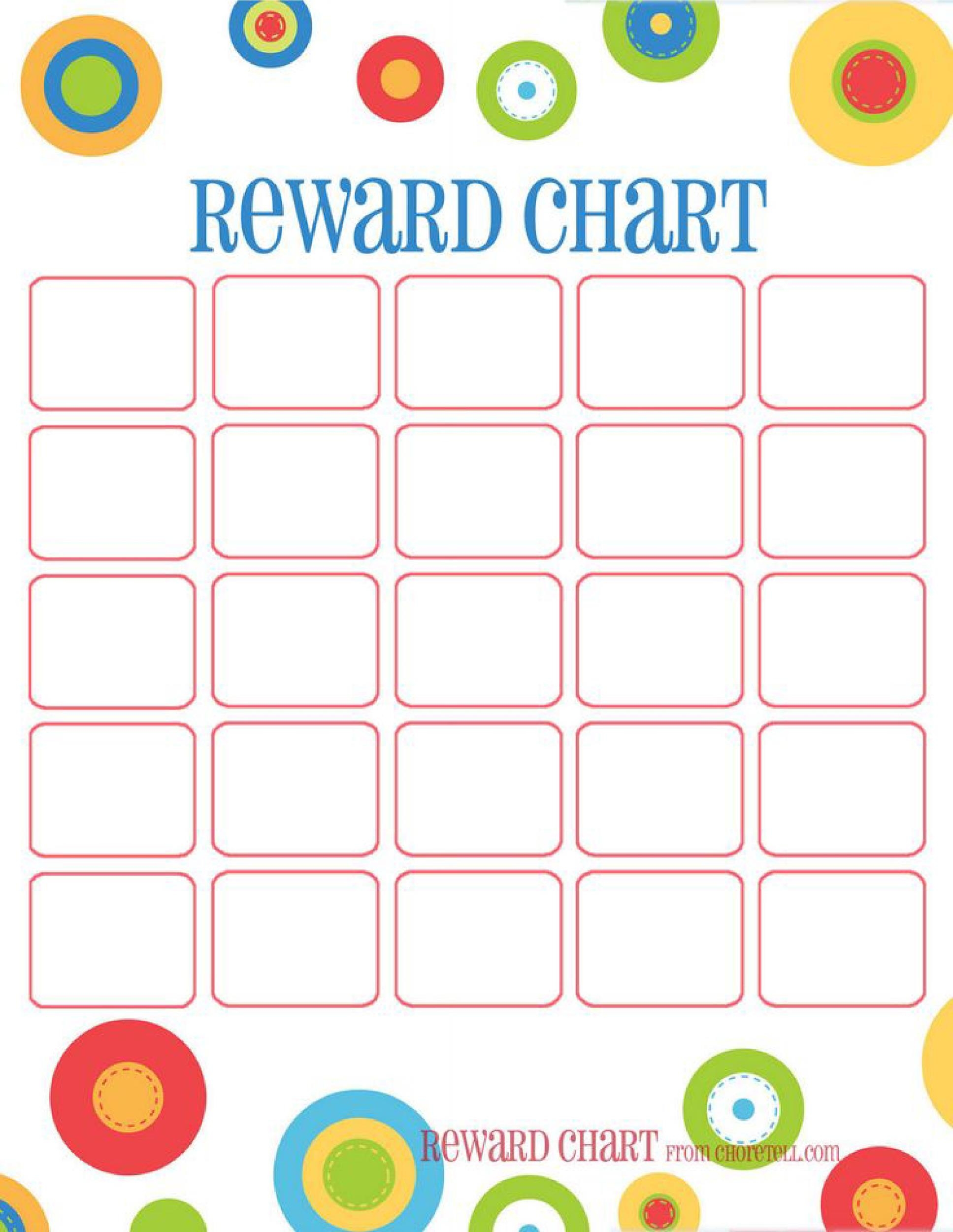 Editable Reward Chart Template