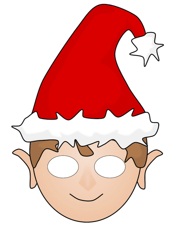 Elf On The Shelf Printable Face Mask At Jon Lefebre Blog