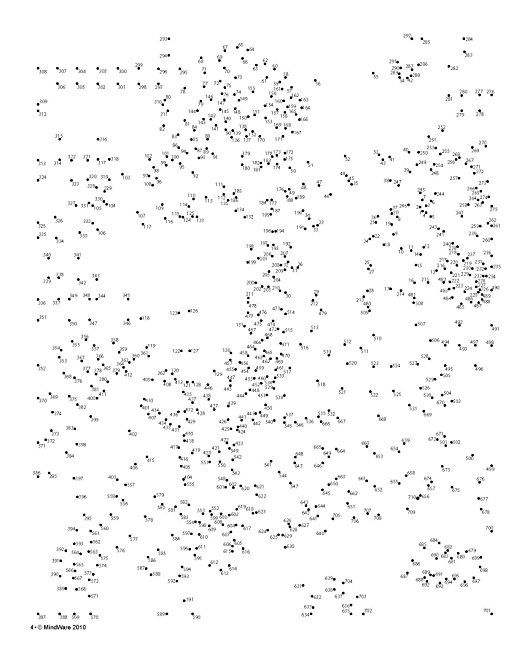 Extreme Dot To Dot Printables 500 Dots