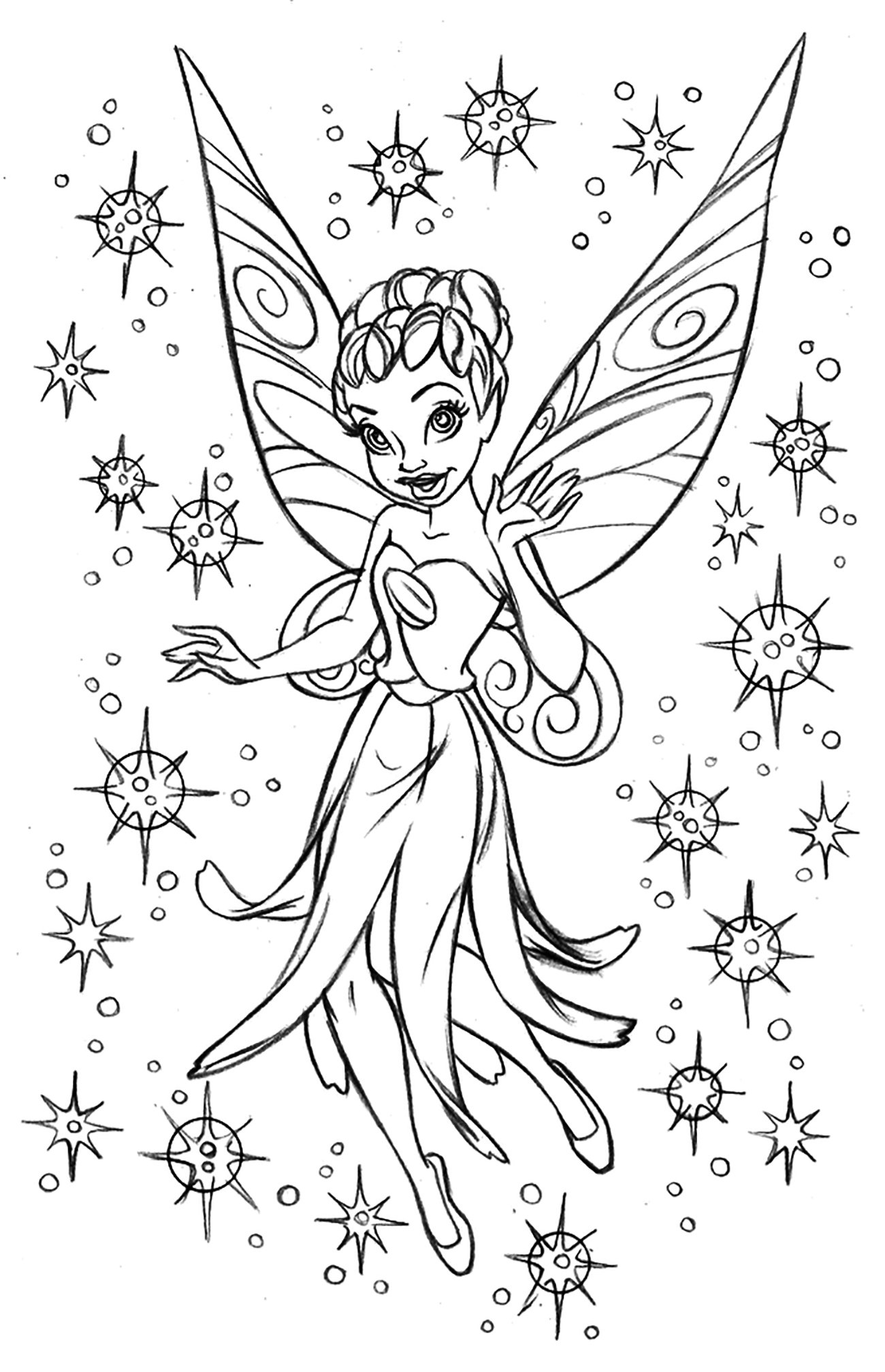Free Printable Fairy Coloring Pages