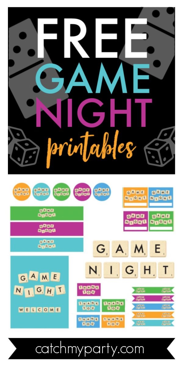 Family Game Night Free Printables Free Templates Printable