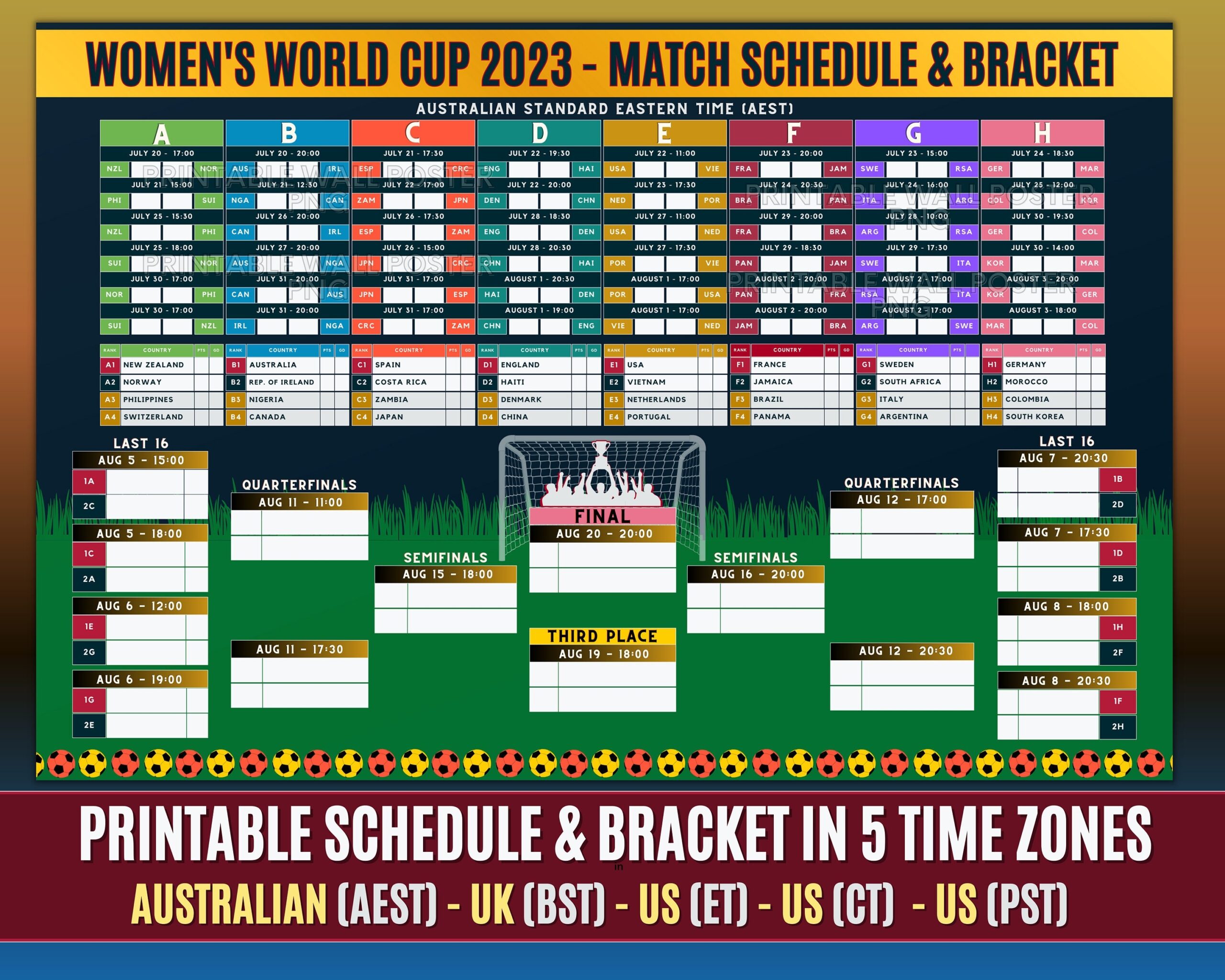 Fifa World Cup 2025 Printable Schedule Thomas G McCoy