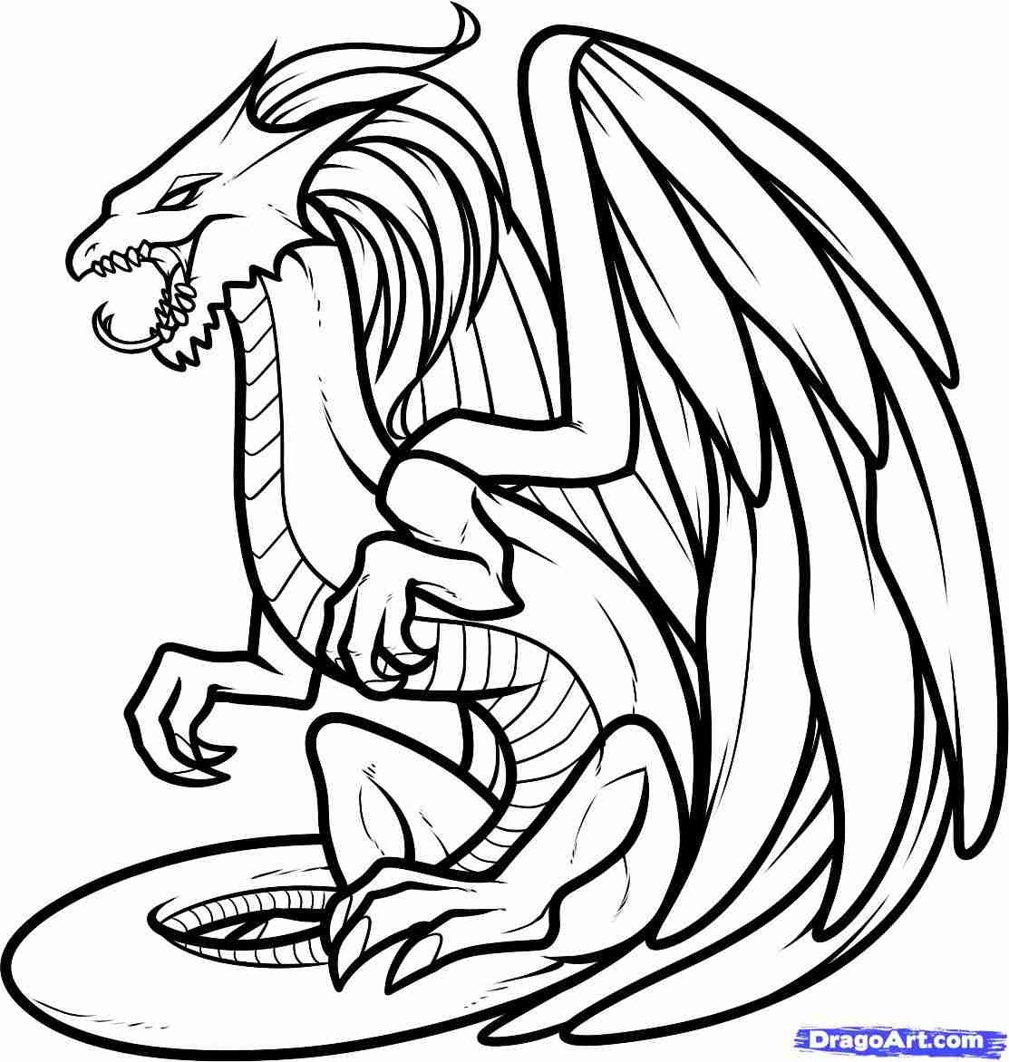 Fire Dragon Coloring Pages At GetColorings Free Printable 