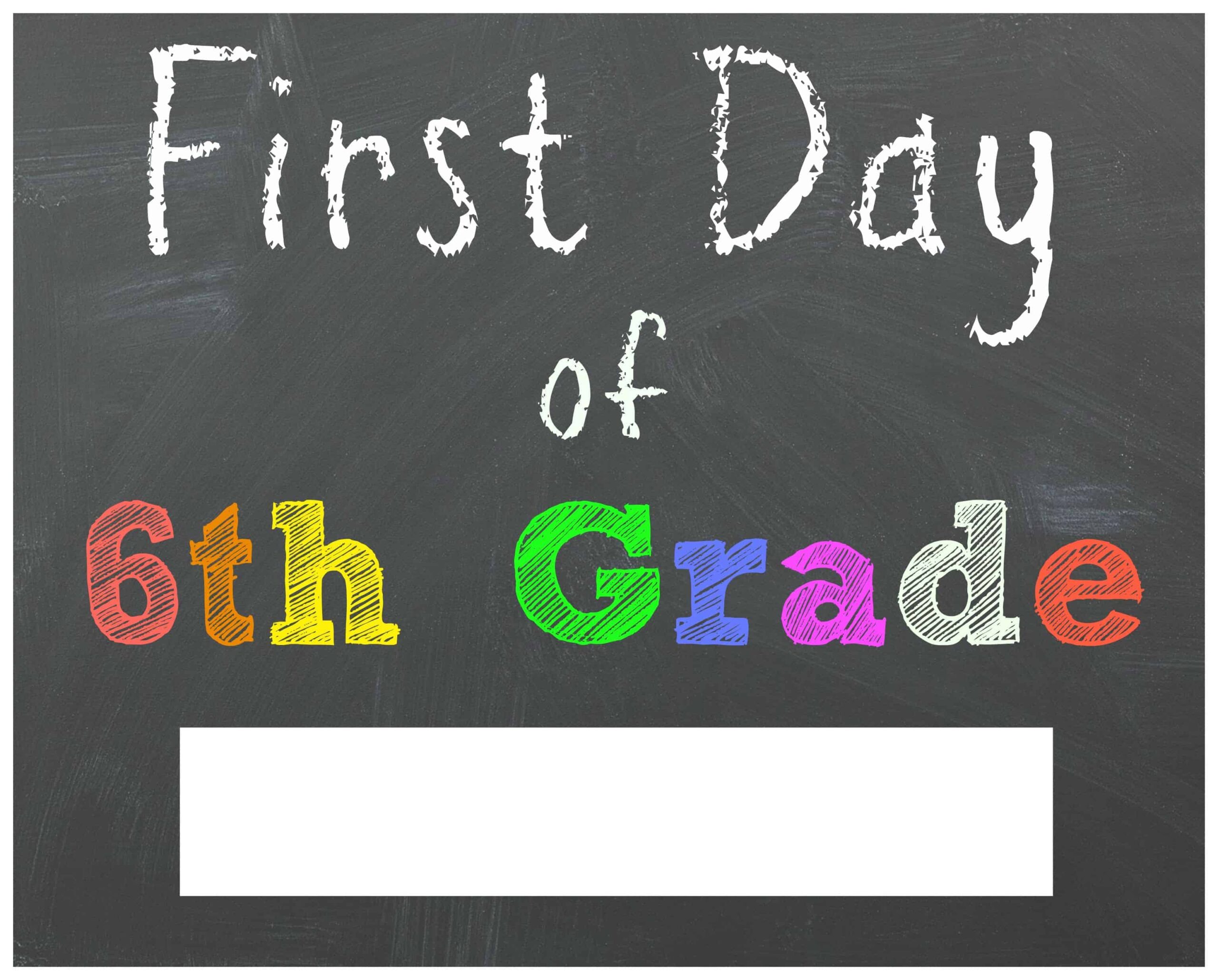 First Day Of 4th Grade Sign Free Printable