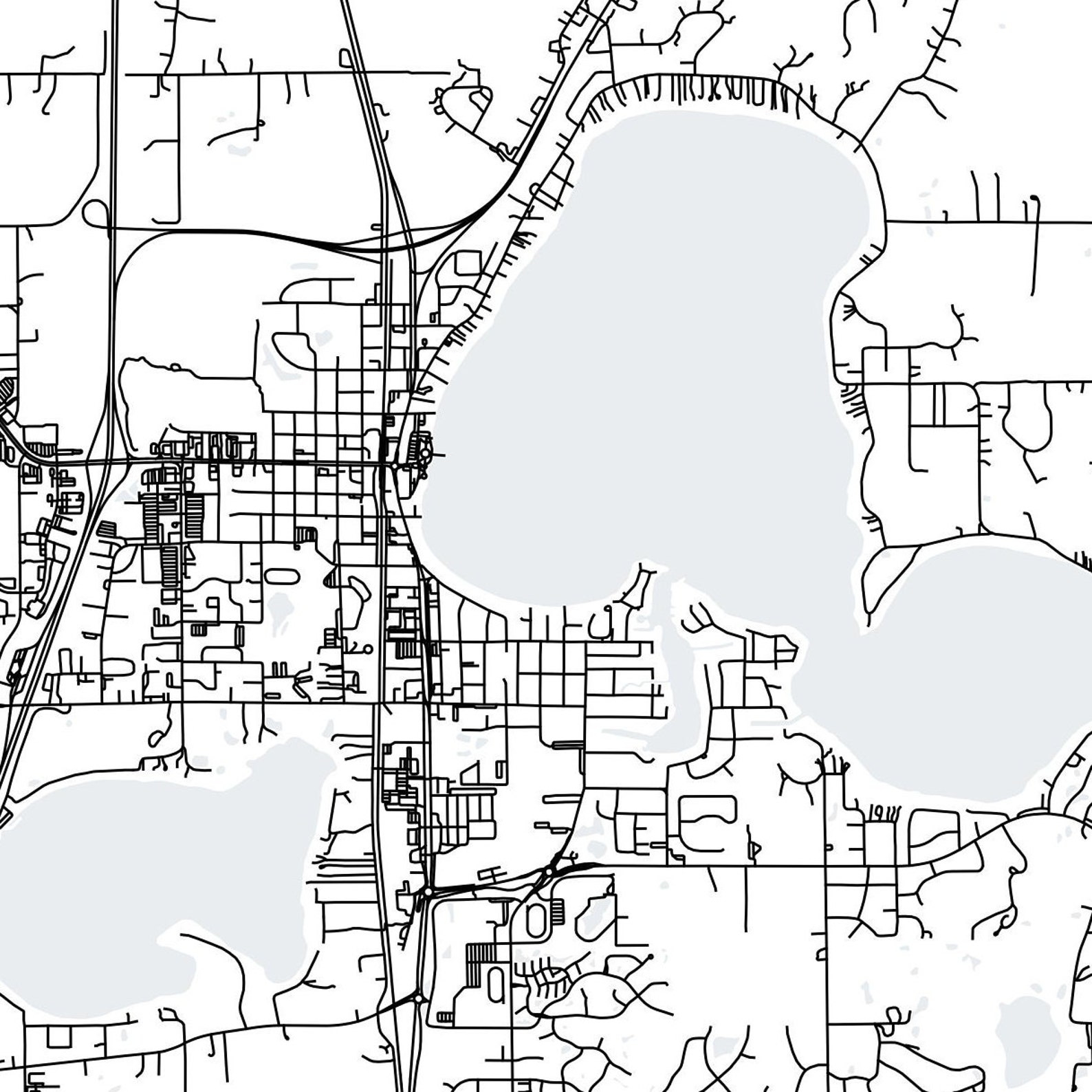 Forest Lake Minnesota Map Printable Printable Map For Office Etsy