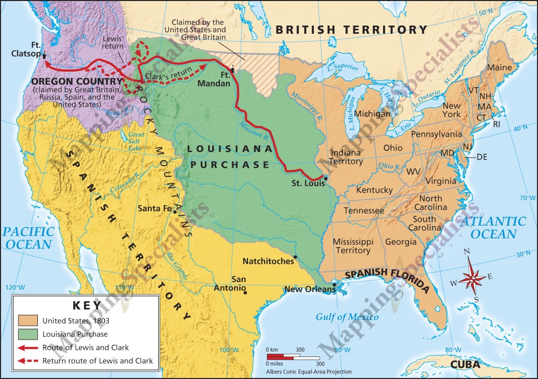Map Of Louisiana Purchase Printable