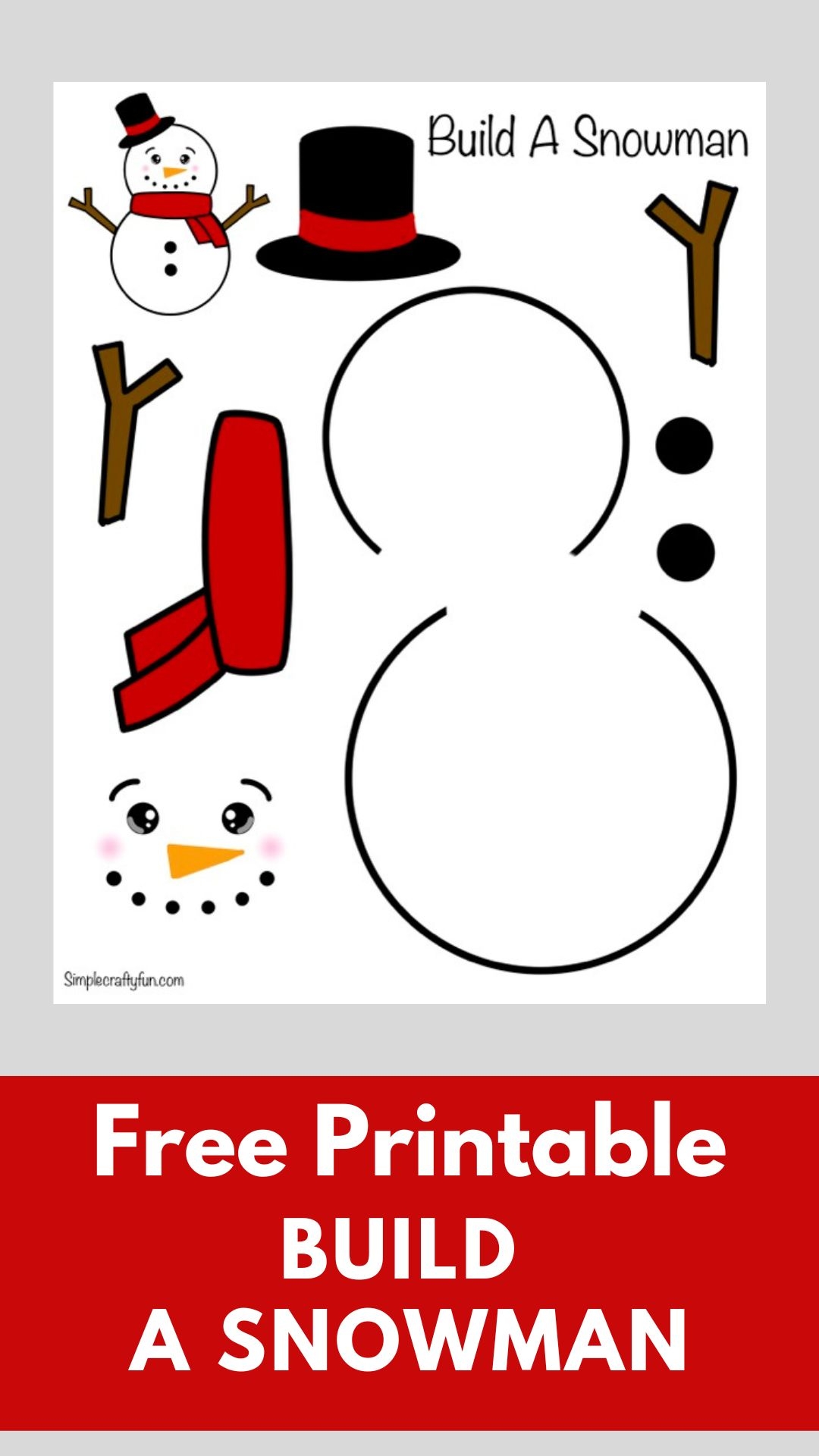 FREE 5 Build A Snowman Activities Printable Pack Happy And 