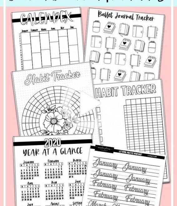 Free Bullet Journal Printables 2025 Pdf Printable Bullet Journal