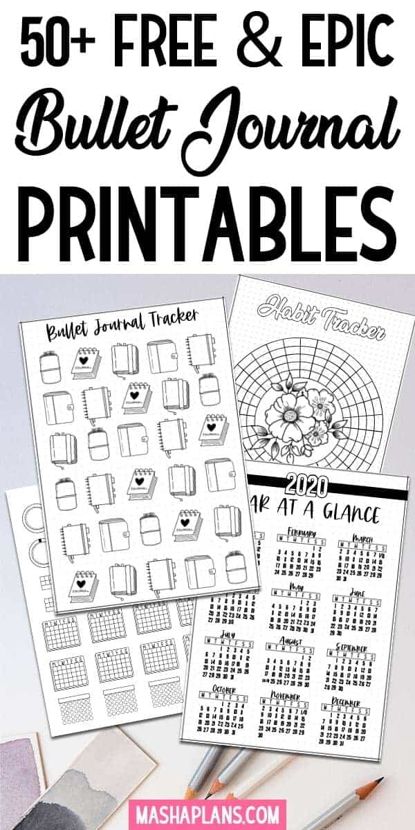 Free Bullet Journal Printables Templates Printable