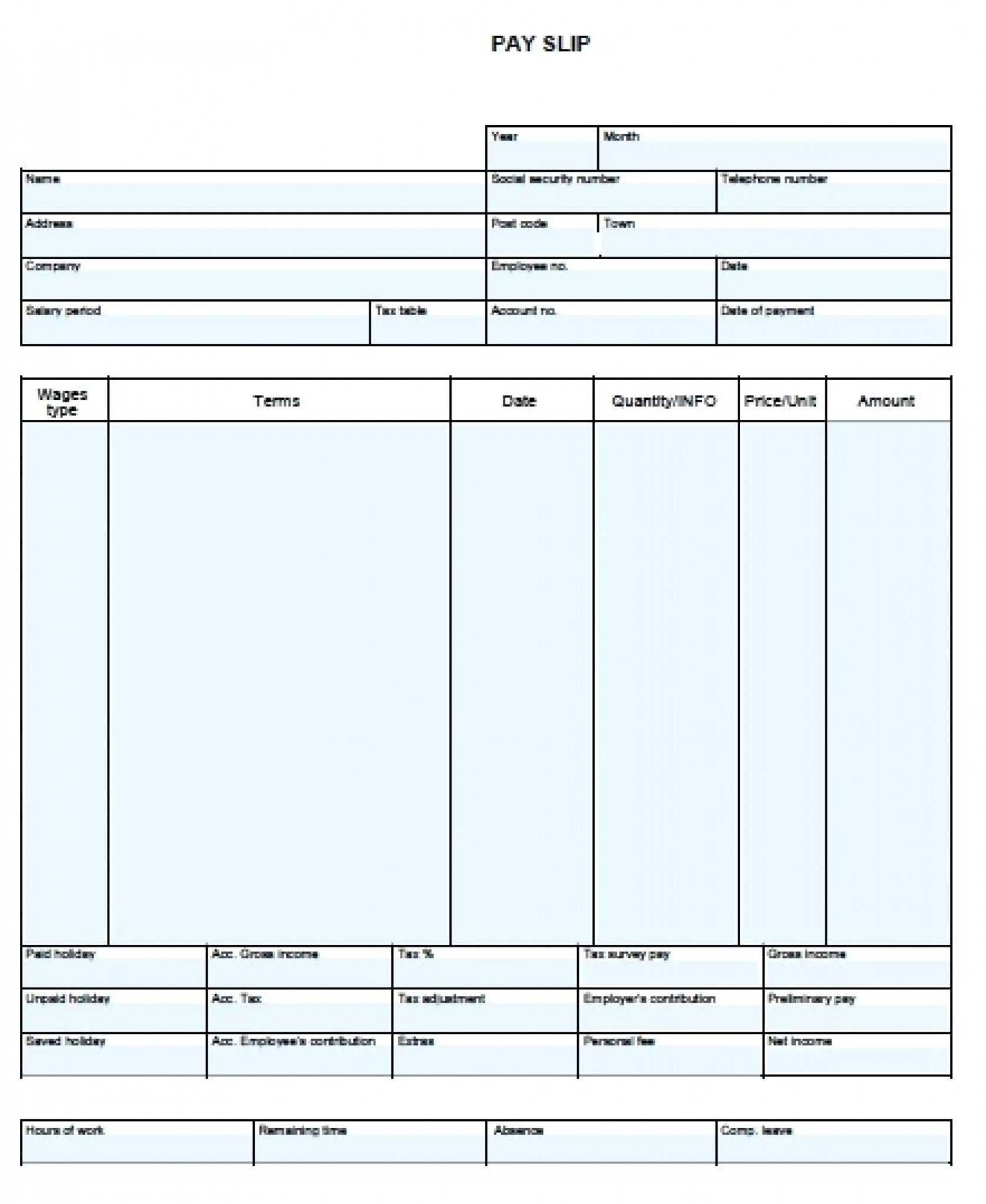 Free Check Stub Template Printables Printable Templates Free