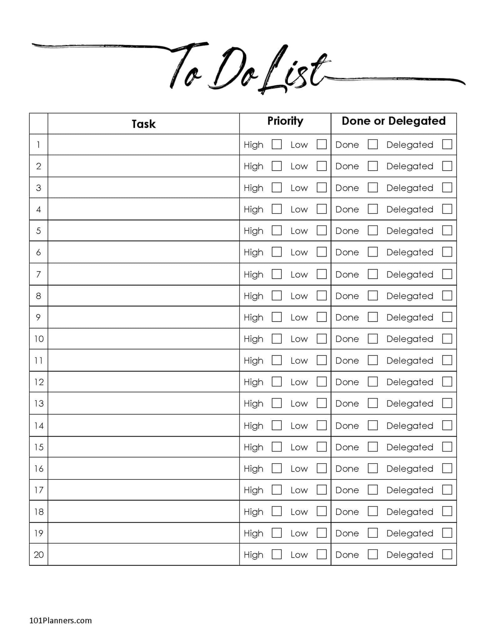 FREE Checklist Template Word Or Excel 32 Templates