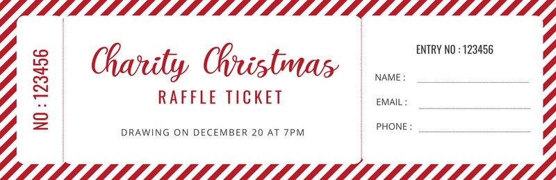 Free Christmas Ticket Templates To Edit And Print Canva