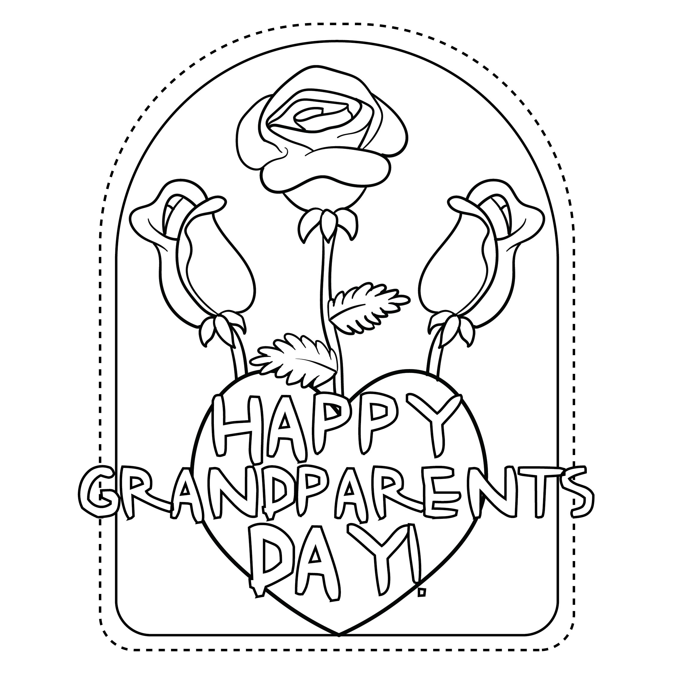 Free Coloring Pages For Grandparents Day