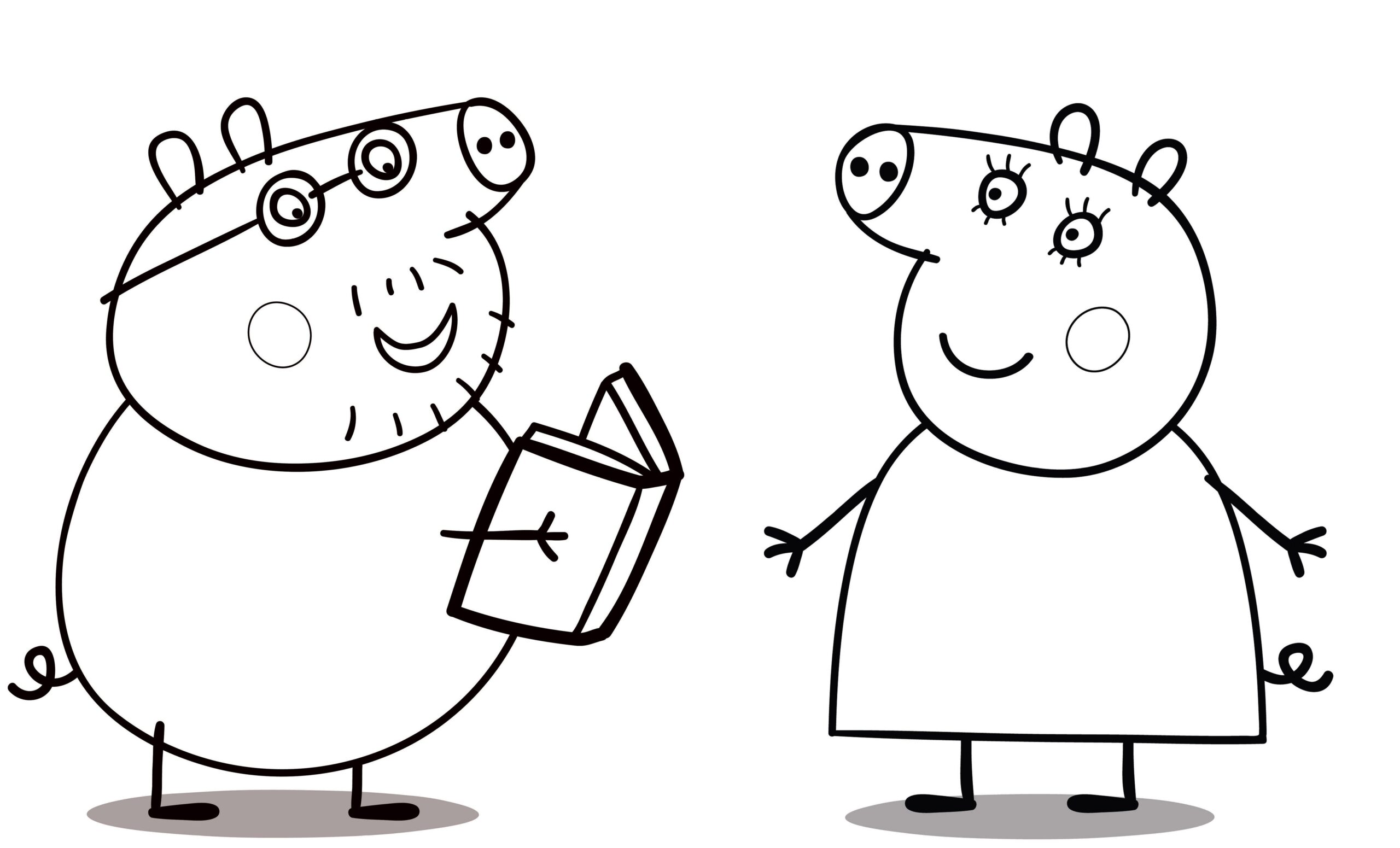 Free Coloring Pages For Kids Peppa Pig Coloring Pages