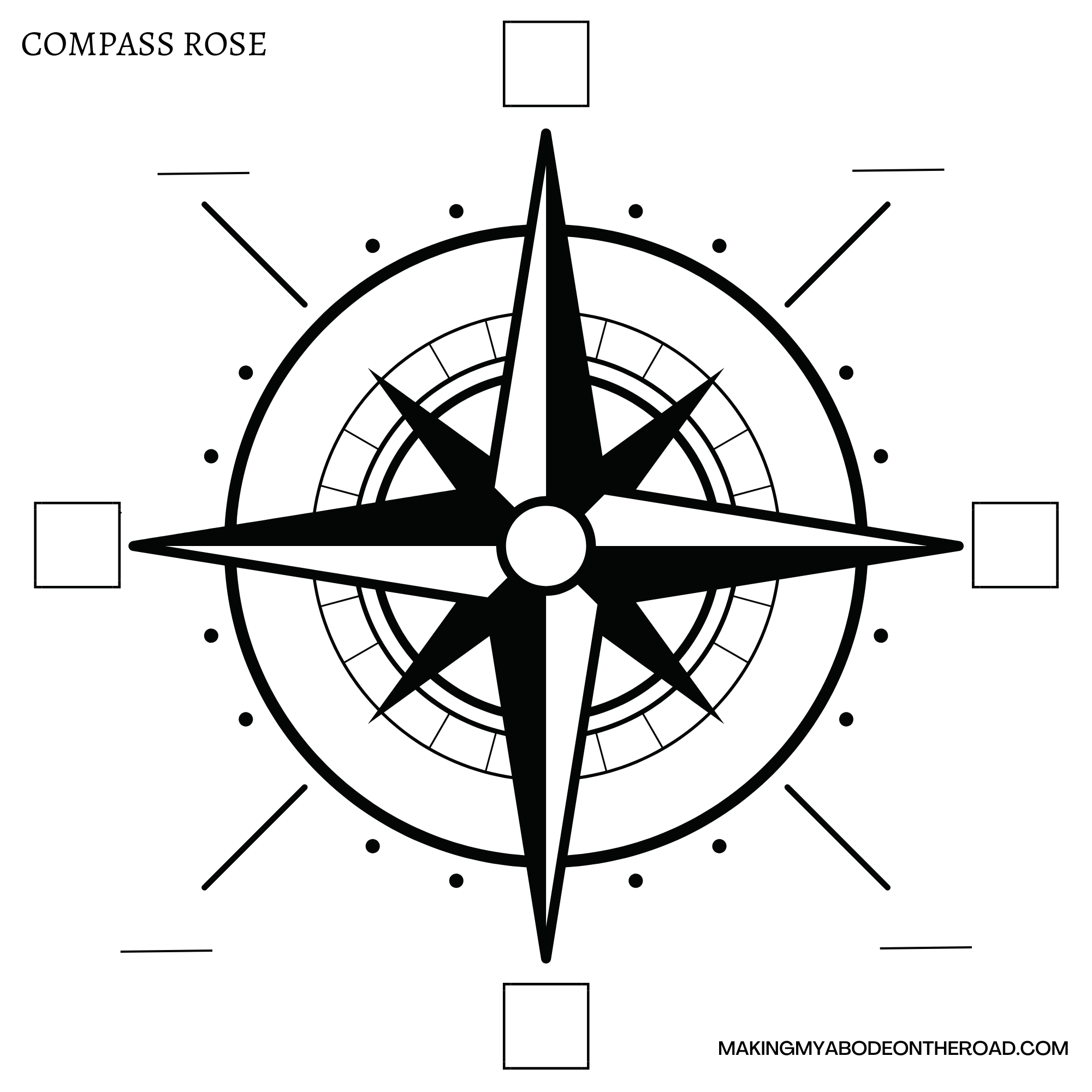 Free Printable Compass Rose Worksheets