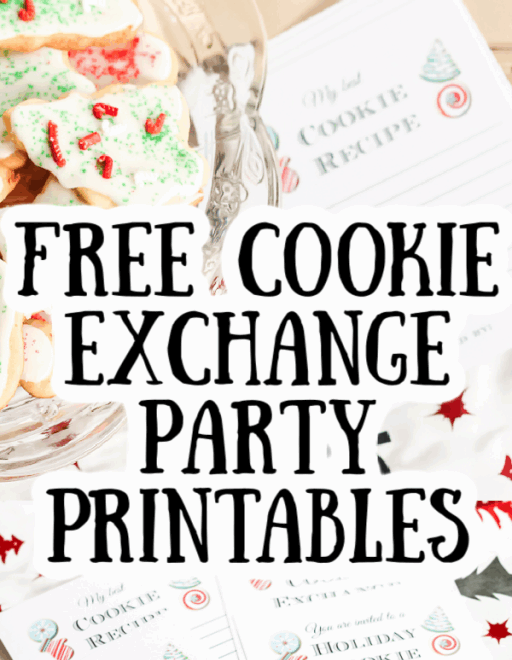 Free Cookie Exchange Printables For Your Party Angie Holden The