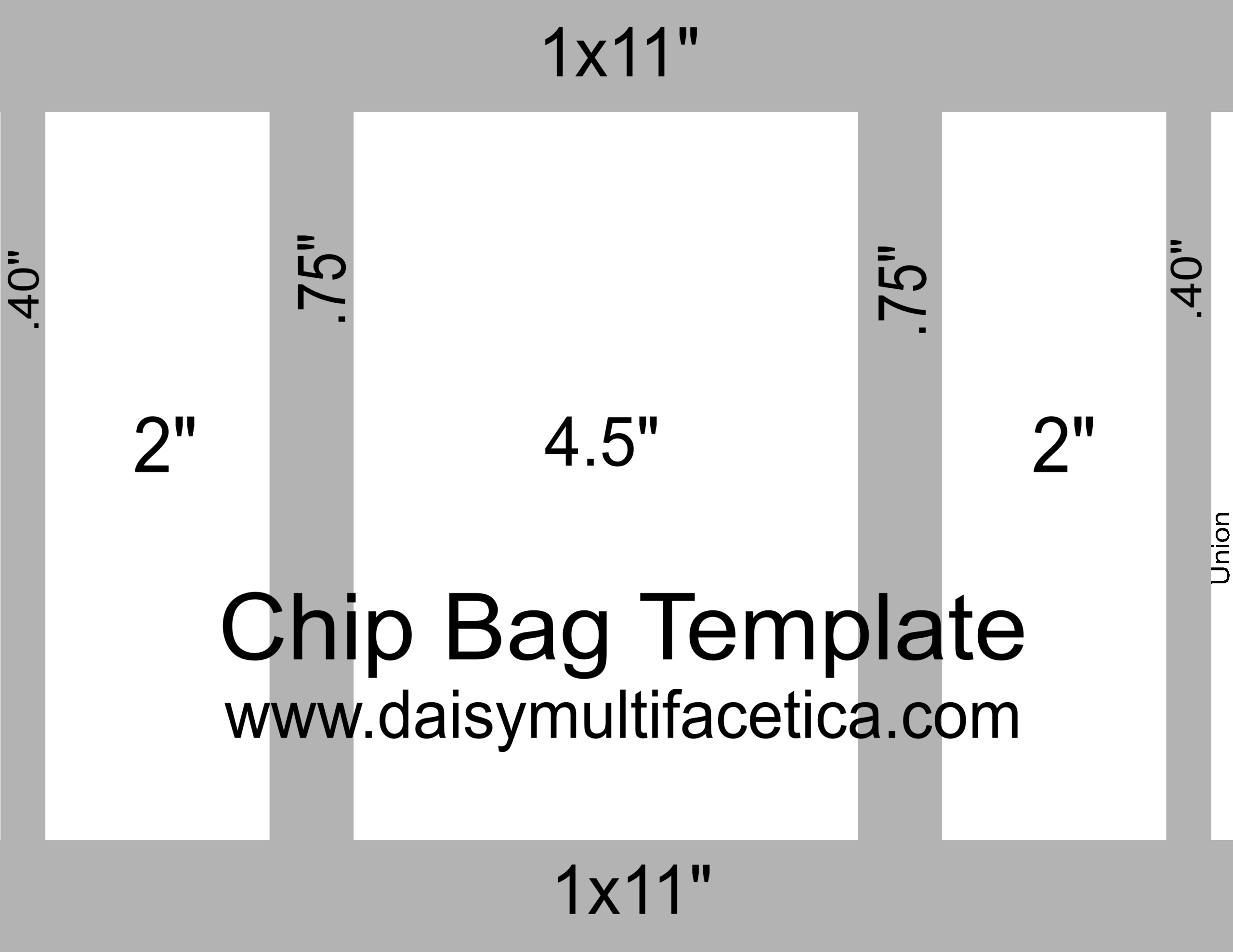 Free Custom Chip Bag Template Printable Templates