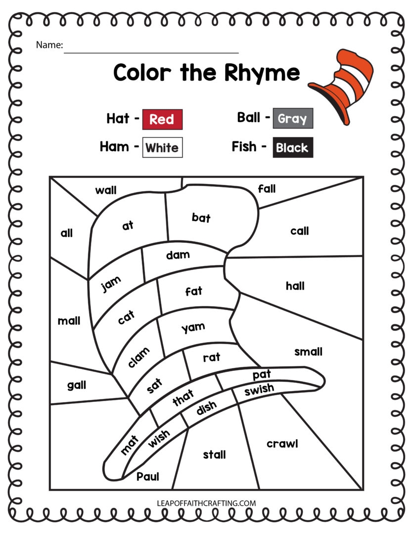 FREE Dr Seuss Worksheets And Printables For Kids Leap Of Faith Crafting