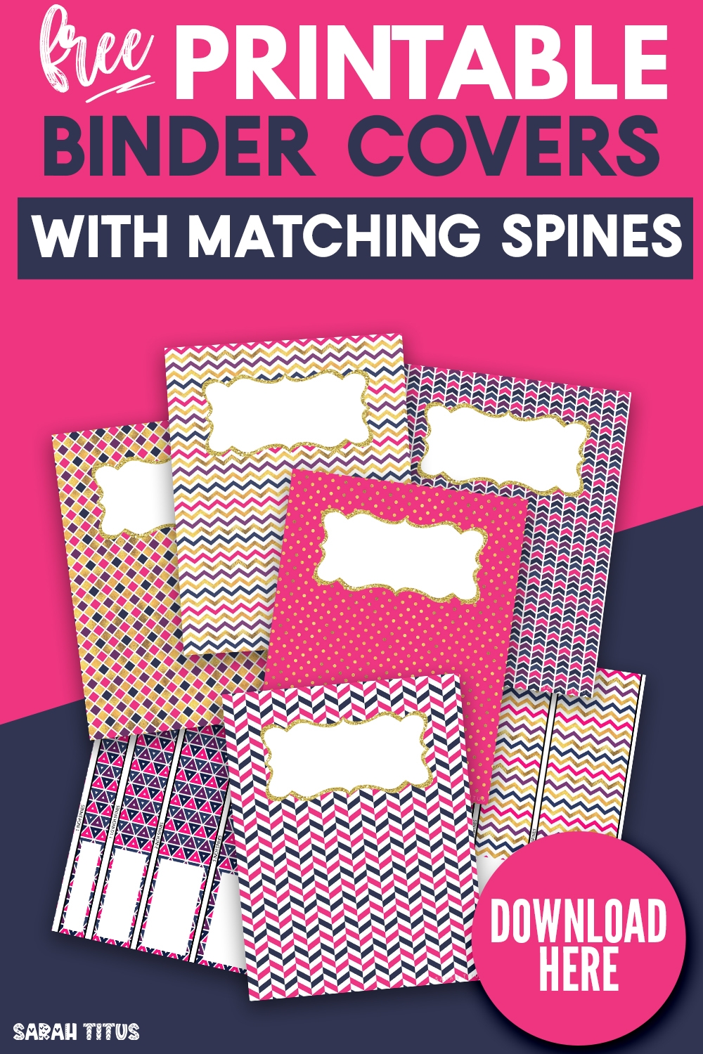 Free Printable Binder Covers And Spines