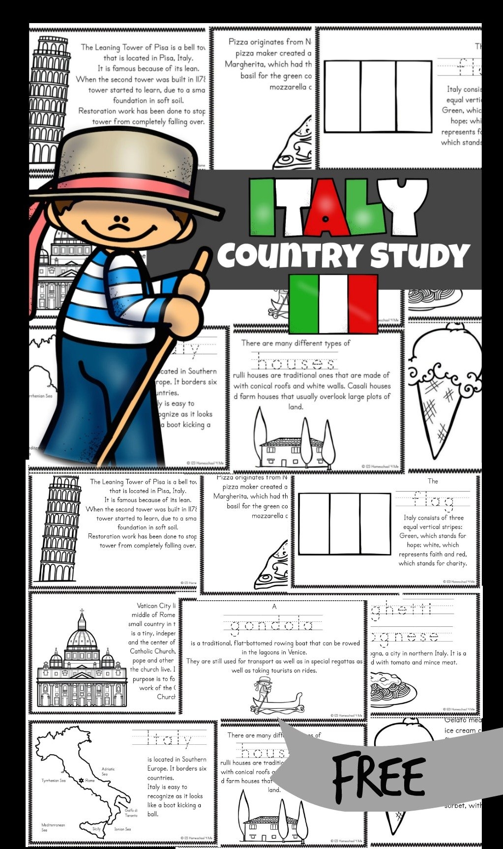 Italian Activity Sheet Free Printables
