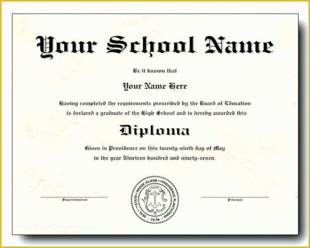 Free Ged Template Download Of Make A Fake Degree Certificate For Free 