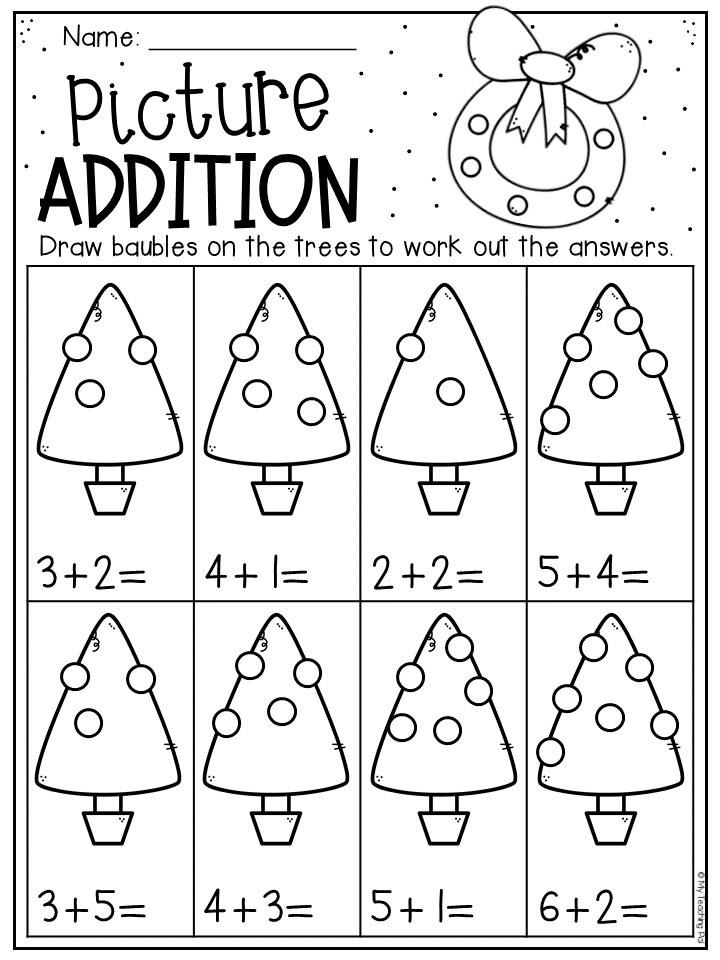 Preschool Free Printable Christmas Worksheets For Kindergarten