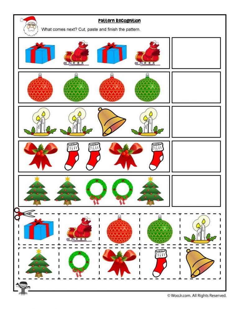 Free Kindergarten Holiday Worksheets