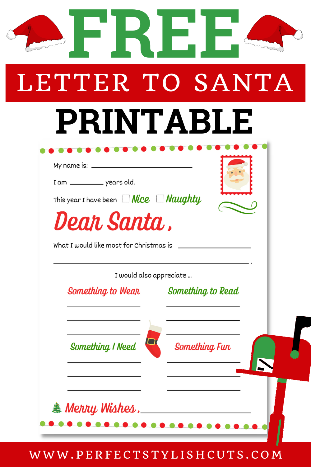 Free Printable Letters To Santa