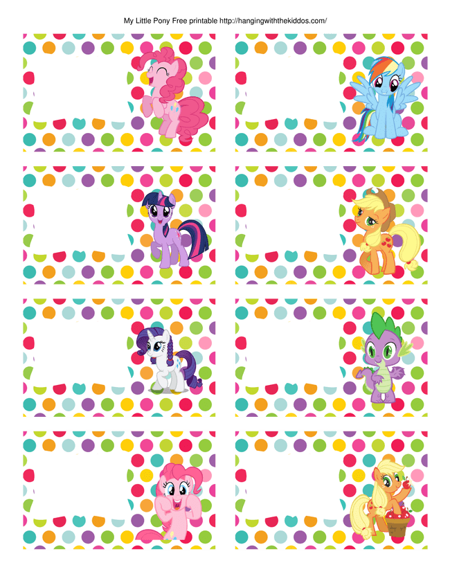 Free My Little Pony Party Printables My Little Pony Party My Little 