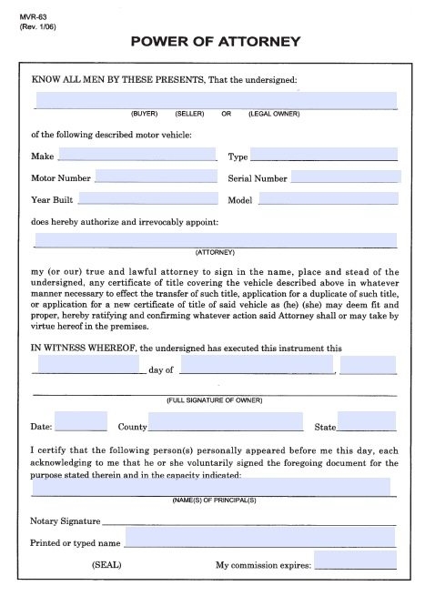 Free North Carolina Power Of Attorney Forms PDF Templates