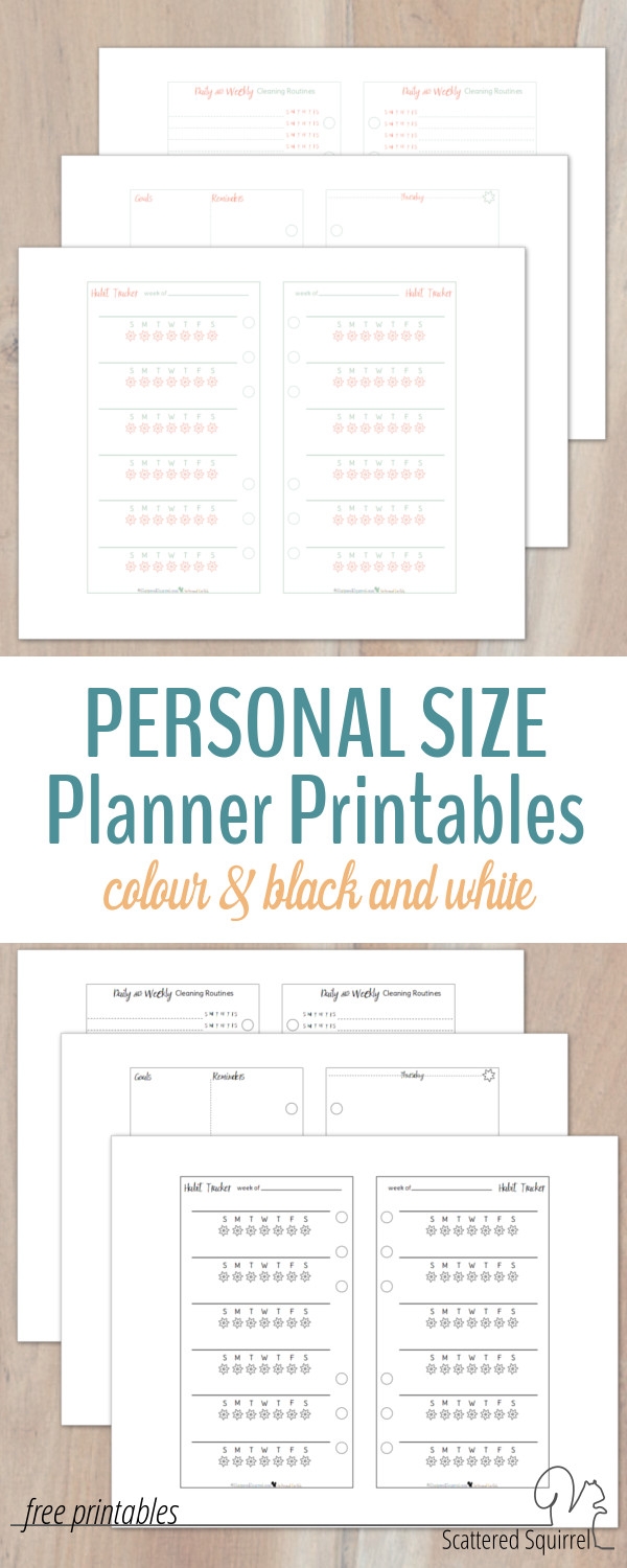 Free Personal Size Planner Printables Free Templates Printable