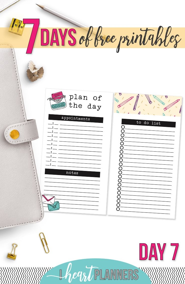 Free Planner Printables Personal Size Printable Templates