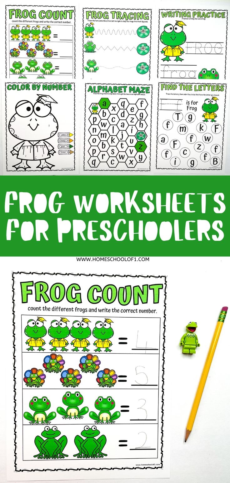 Free Preschool Frog Worksheets For Early Learning Frogs Preschool 