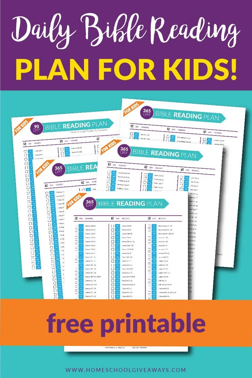 Free Printable 1 Year Bible Reading Plan