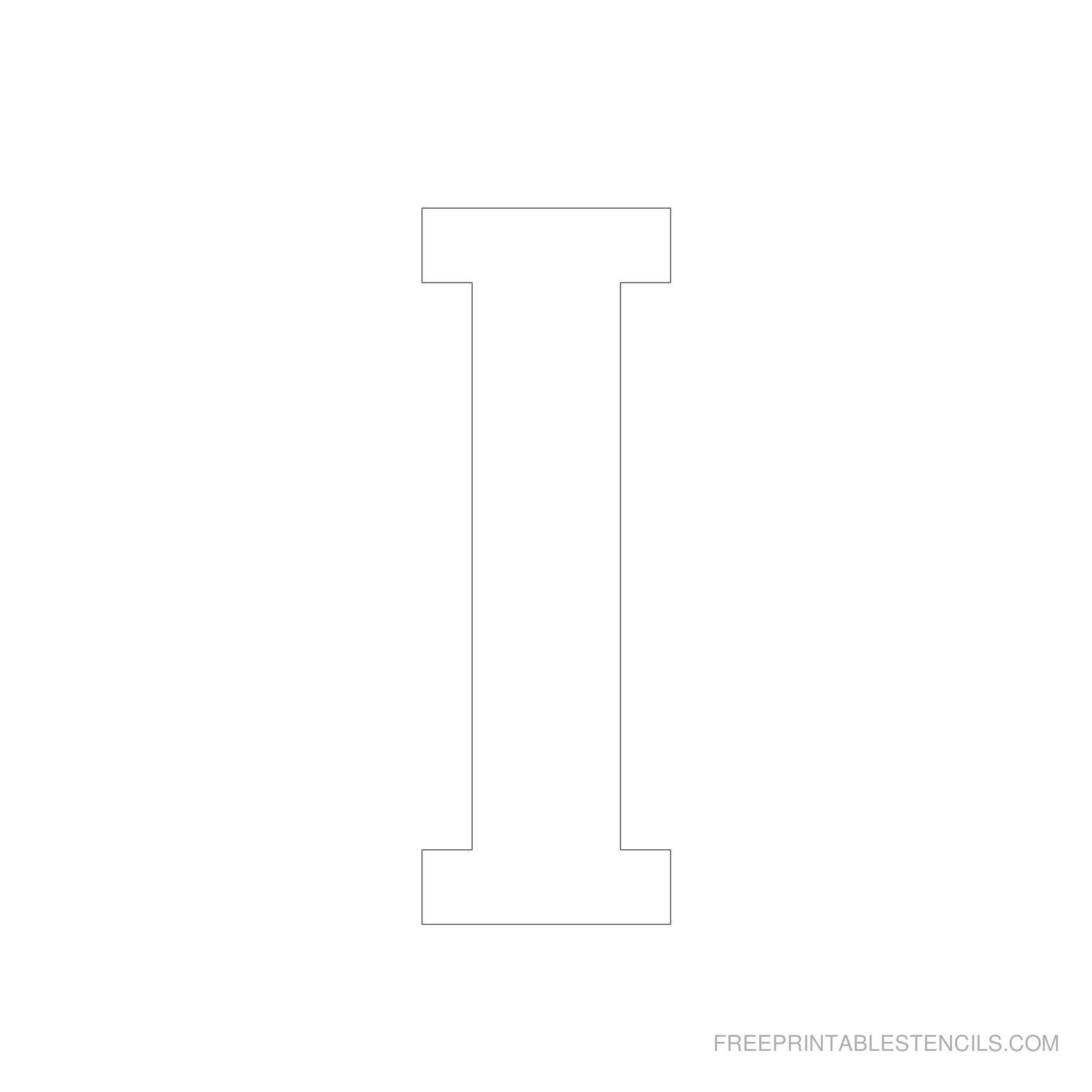 Free Printable 5 Inch Letter Stencils A Z Block Letters 