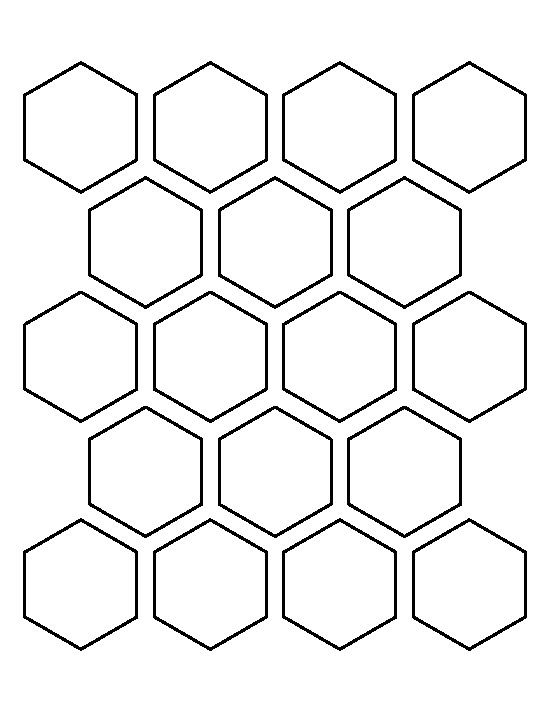 Printable 6 Inch Hexagon Template